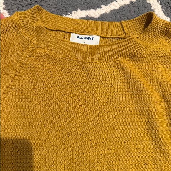 Old Navy Speckled Mustard Sweater - Picture 3 of 7